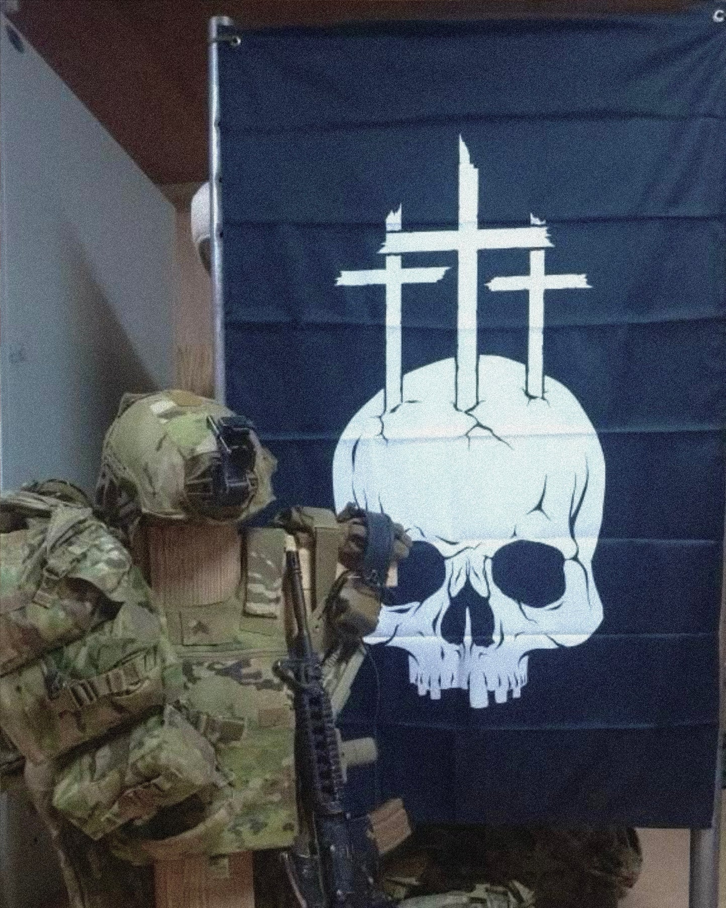 Golgotha Flag - Vertical