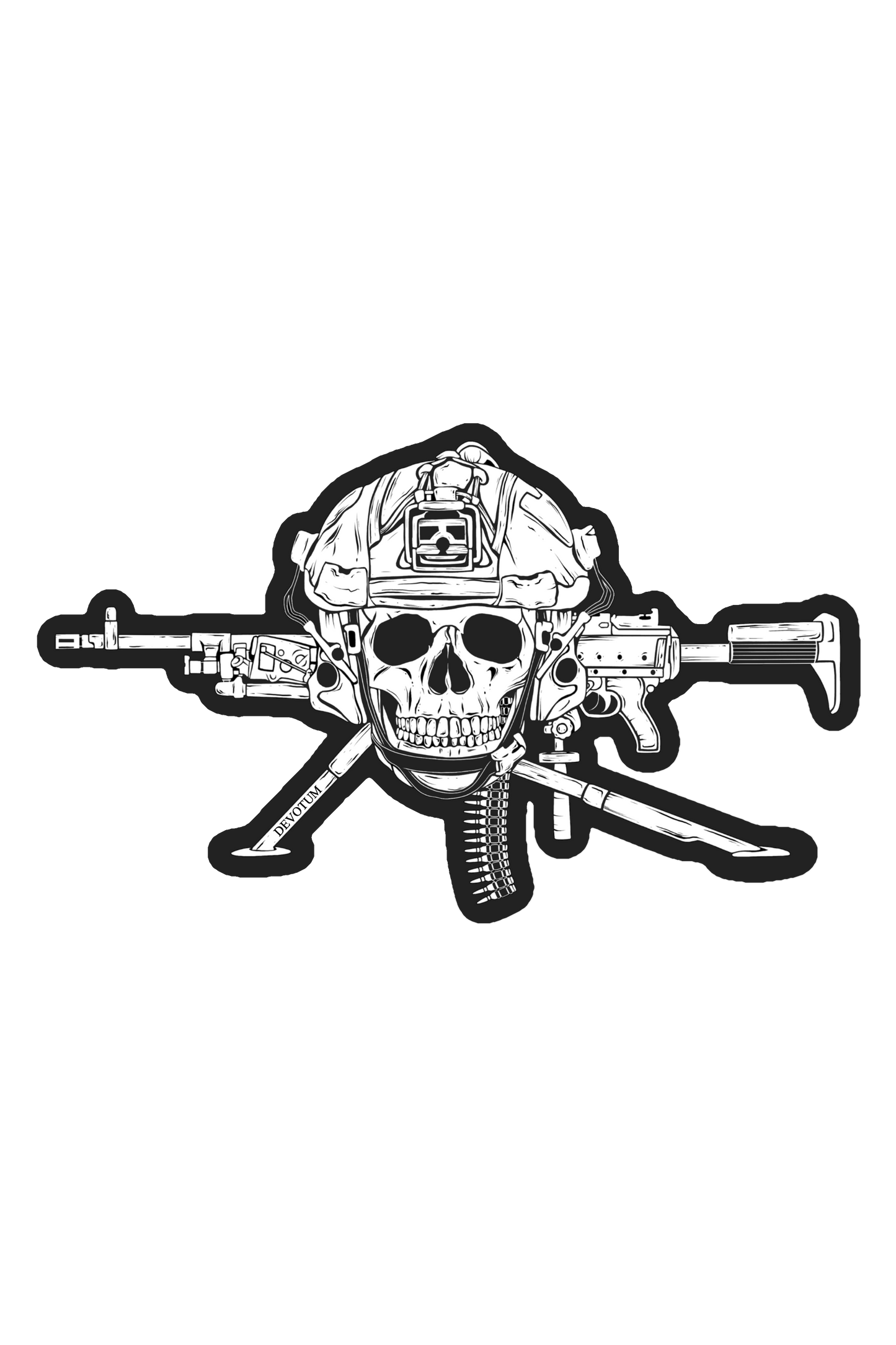 Machine Gunner Sticker