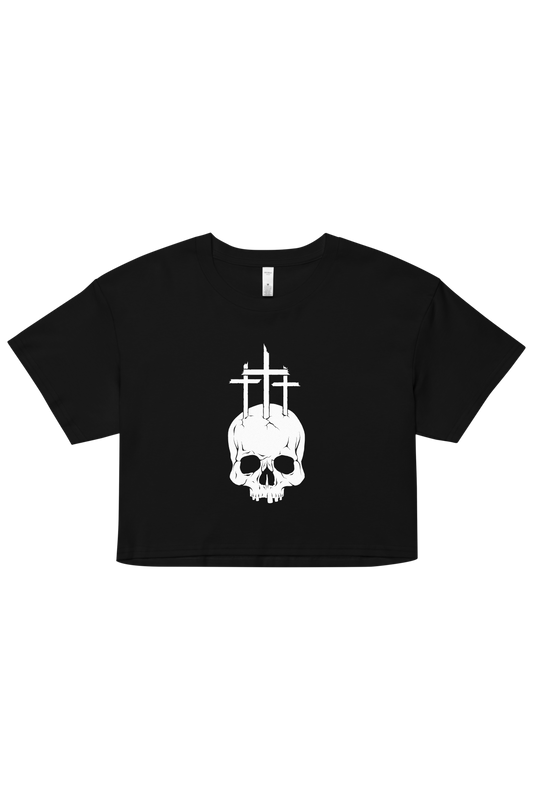 Golgotha Cropped Tee - Shrouded