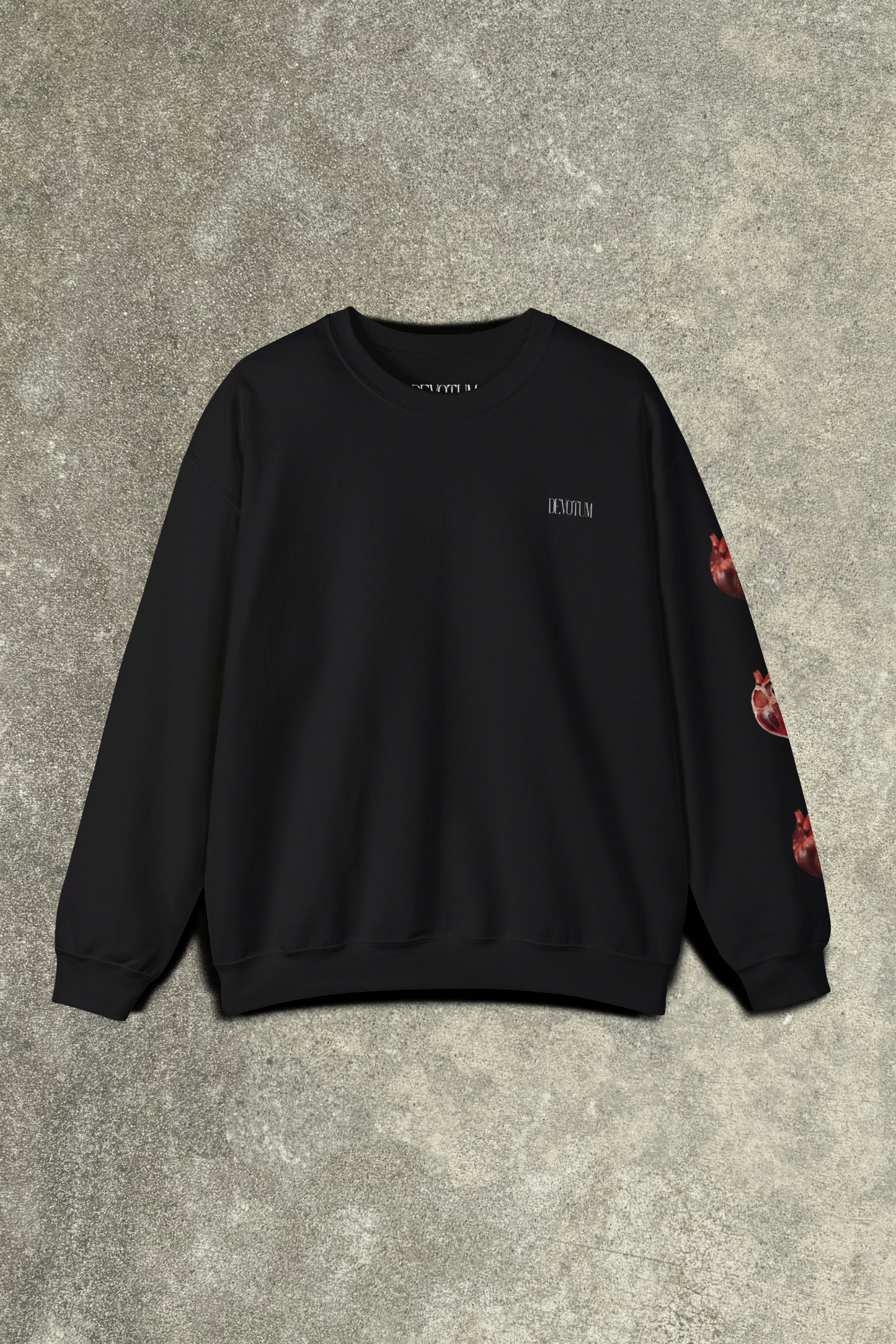 Guard Thy Heart Crewneck - Obsidian