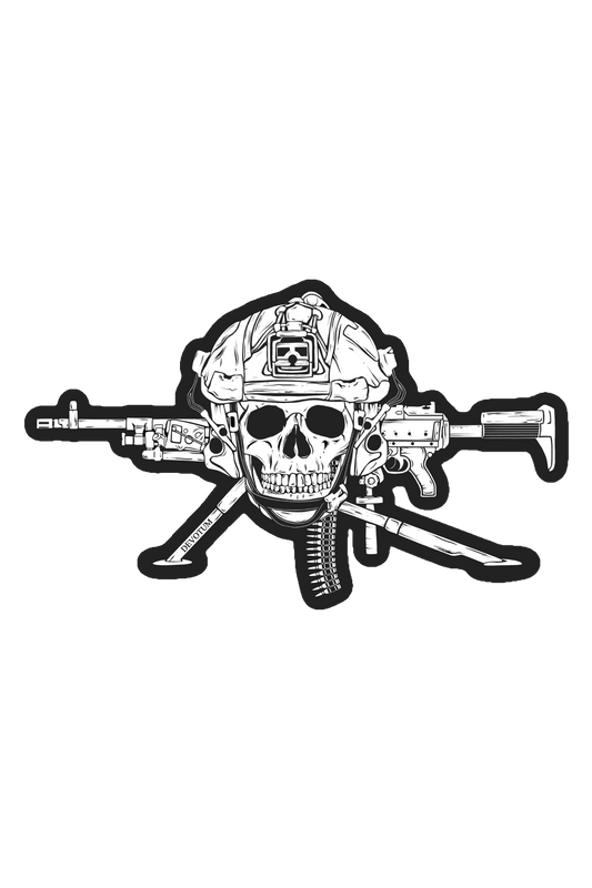 Machine Gunner Sticker