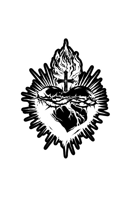 Sacred Heart Sticker - Sanctified